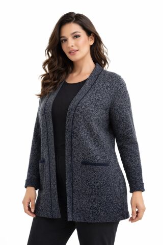 Kadın Anne Triko Hırka BGL-ST05065 FÜME - M