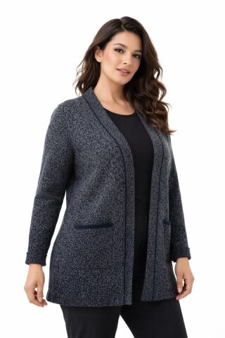 Kadın Anne Triko Hırka BGL-ST05065 FÜME - M