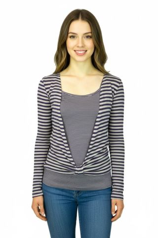 KadınKruvaze Uzun Kol Bluz BRGPG3706