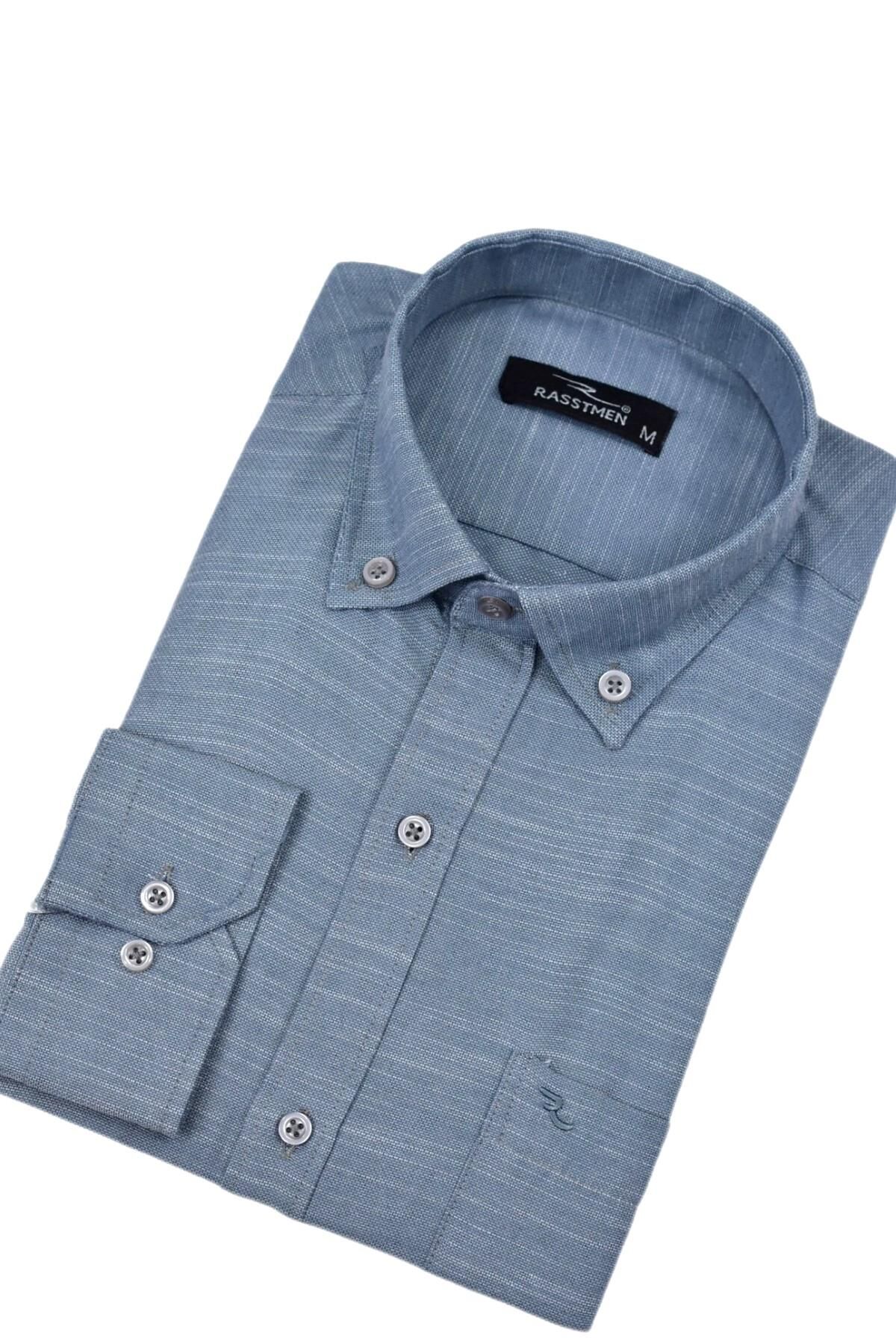 Erkek Klasik Tek Cepli Uzun Kol Gömlek BGL-ST04543