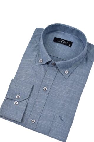 Erkek Klasik Tek Cepli Uzun Kol Gömlek BGL-ST04543