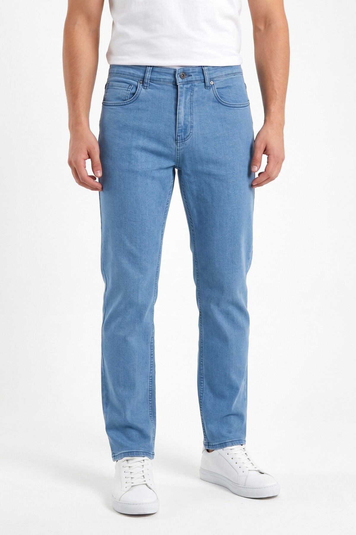 Erkek Klasik Kalıp Jeans Pantolon 1701 BGL-ST05355 BUZ.MAVİ - 31/34