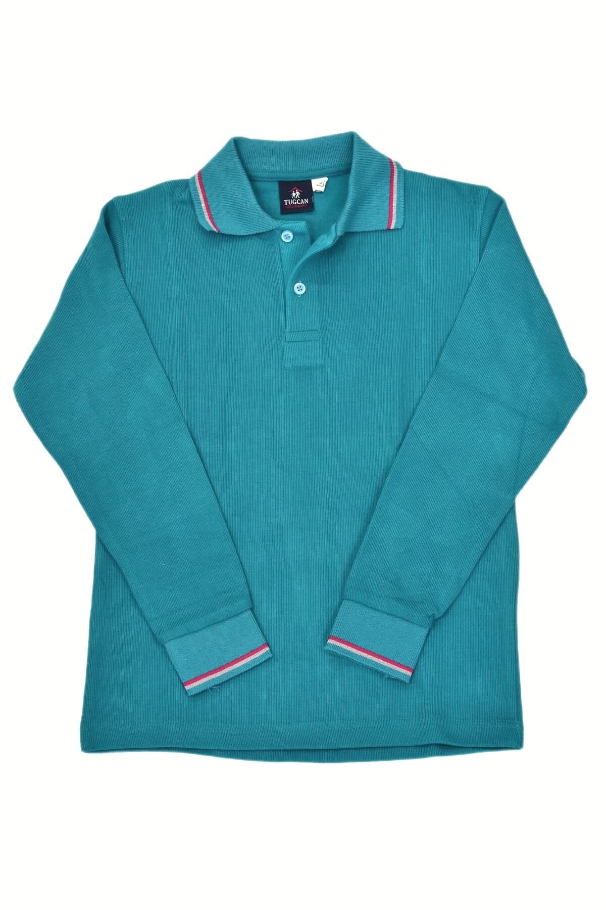 Kolej Yeşil Polo Yaka Sweat KMZ-S-5 YEŞİL - XXS
