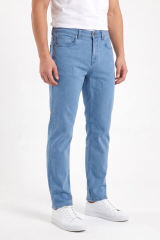 Erkek Klasik Kalıp Jeans Pantolon 1701 BGL-ST05355 BUZ.MAVİ - 33/34