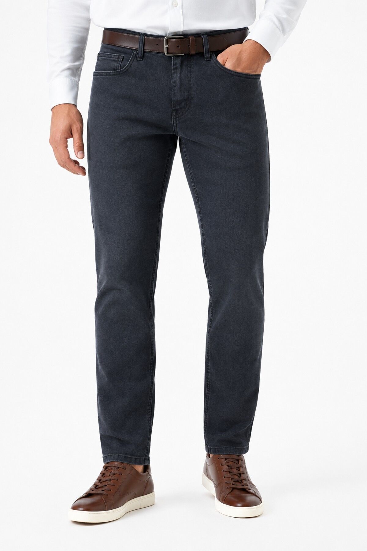 Erkek Regular Fit Jeans Pantolon 320 BGL-ST05453 FÜME - 33/34