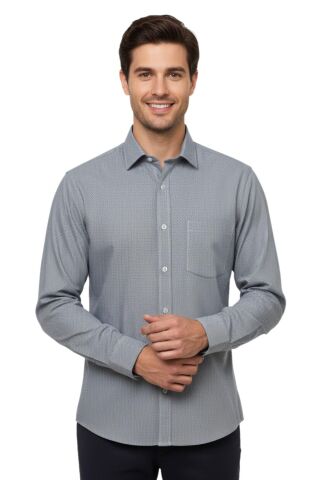 Erkek Klasik Uzun Kol Tek Cepli Gömlek BGL-ST04822
