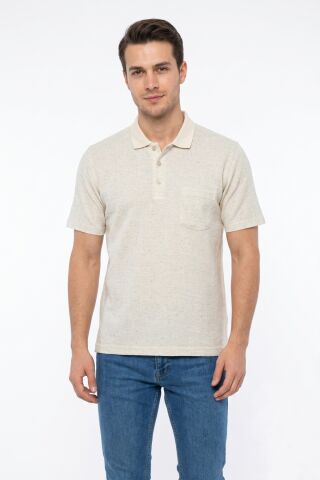 Erkek Polo Yaka Kısa Kollu Cepli Tişört Klasik Kalıp 5303 BGL-ST05535