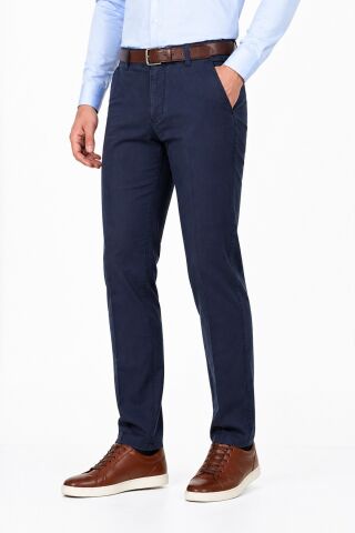 Erkek Kanvas Pantolon Regular Kalıp Yazlık BGL-ST05397 İNDİGO - 46