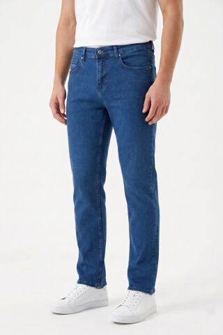 Erkek Klasik Kalıp Jeans Pantolon 1701 BGL-ST05355 İNDİGO - 31/34