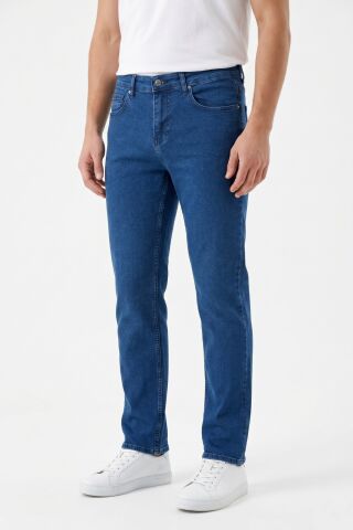 Erkek Klasik Kalıp Jeans Pantolon 1701 BGL-ST05355 İNDİGO - 31/34