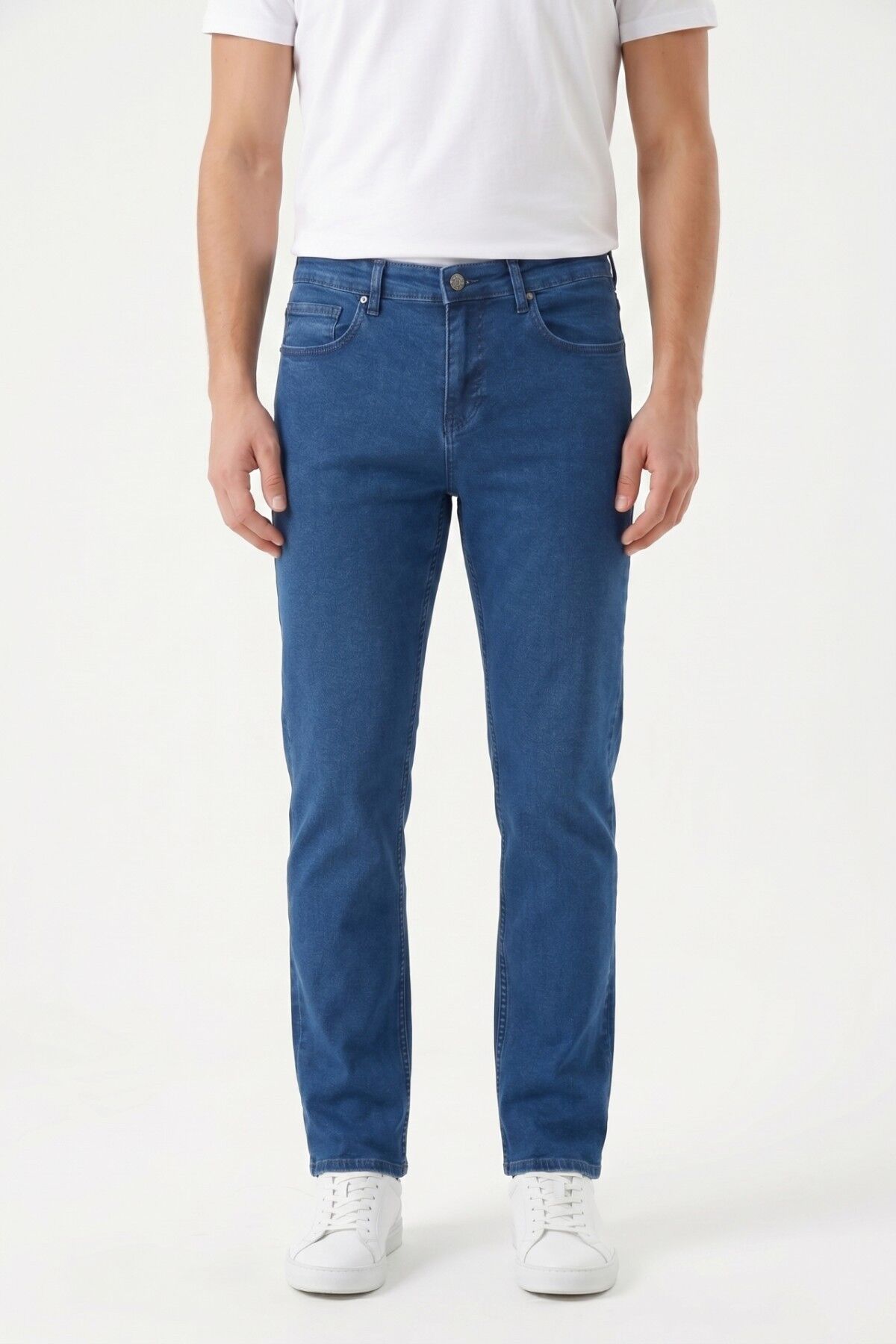 Erkek Klasik Kalıp Jeans Pantolon 1701 BGL-ST05355 İNDİGO - 33/34