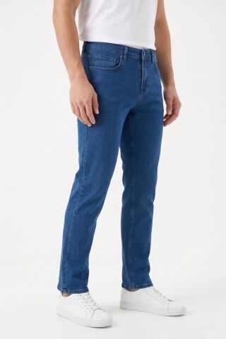 Erkek Klasik Kalıp Jeans Pantolon 1701 BGL-ST05355 İNDİGO - 34