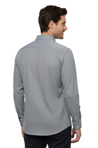 Erkek Klasik Uzun Kol Tek Cepli Gömlek BGL-ST04822 GRİ - 2XL