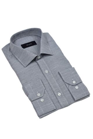 Erkek Klasik Uzun Kol Tek Cepli Gömlek BGL-ST04822 GRİ - 2XL