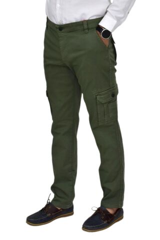 Erkek Kanvas Kargo Pantolon 1955 BGL-ST04417 YEŞİL - 31/34