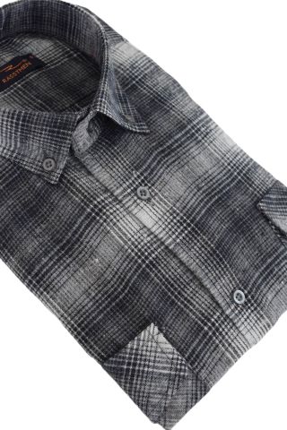 Erkek Kışlık Klasik Çift Cepli Kapaklı Gömlek BGL-ST02259