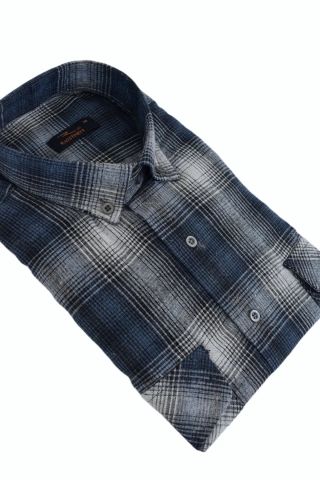 Erkek Kışlık Klasik Çift Cepli Kapaklı Gömlek BGL-ST02259