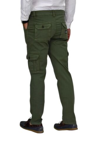 Erkek Kanvas Kargo Pantolon 1955 BGL-ST04417 YEŞİL - 33/34