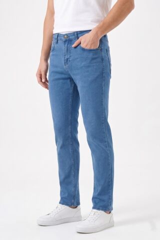 Erkek Klasik Kalıp Jeans Pantolon 1701 BGL-ST05355 MAVİ - 34