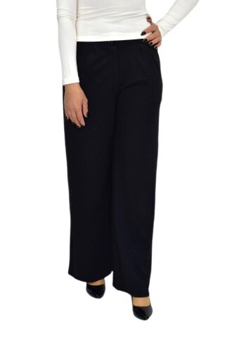Kadın Pileli Beli Lastikli Bol Pantolon BGL-ST04252 BORDO - 42