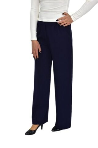 Kadın Pileli Beli Lastikli Bol Pantolon BGL-ST04252