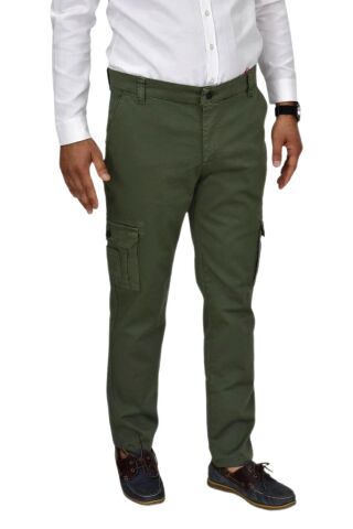 Erkek Kanvas Kargo Pantolon 1955 BGL-ST04417 YEŞİL - 38