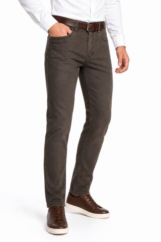 Erkek Regular Fit Jeans Pantolon 320 BGL-ST05452 KAHVE - 38