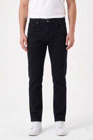Erkek Klasik Kalıp Jeans Pantolon 1701 BGL-ST05355 SİYAH - 40
