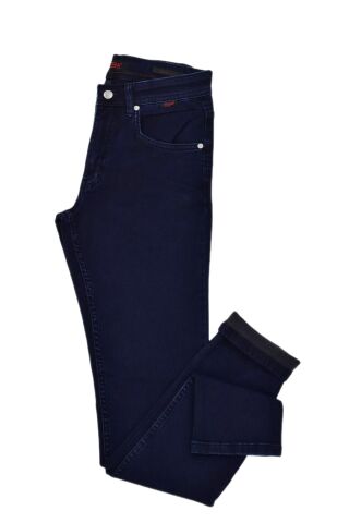 Erkek Lacivert Silim Fit 5 Cepli Jeans Pantolon BGL-ST03820 LACİVERT - 32/32