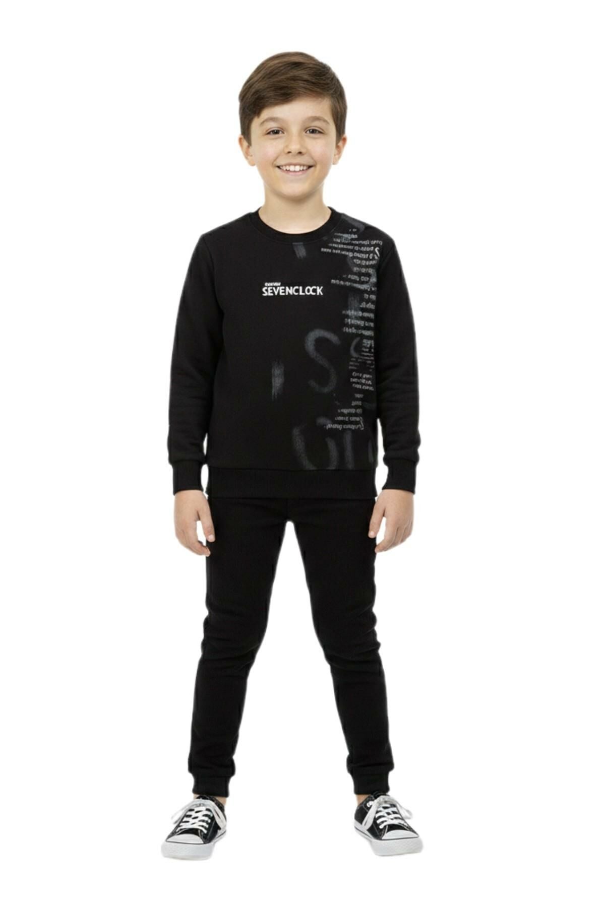 Erkek Çocuk Önü Baskılı Sweatshirt BGL-ST05245