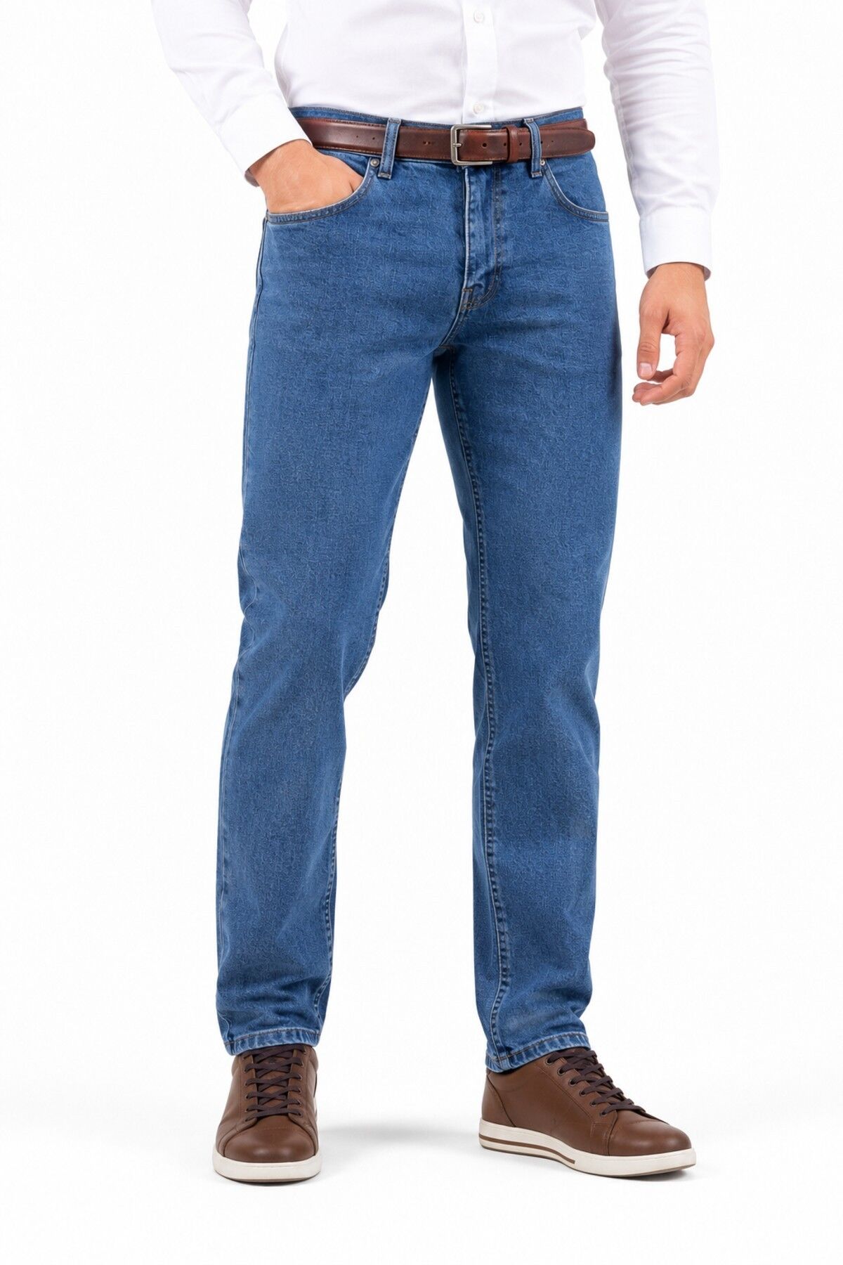 Erkek Regular Fit Jeans Pantolon 320 BGL-ST05452 MAVİ - 36