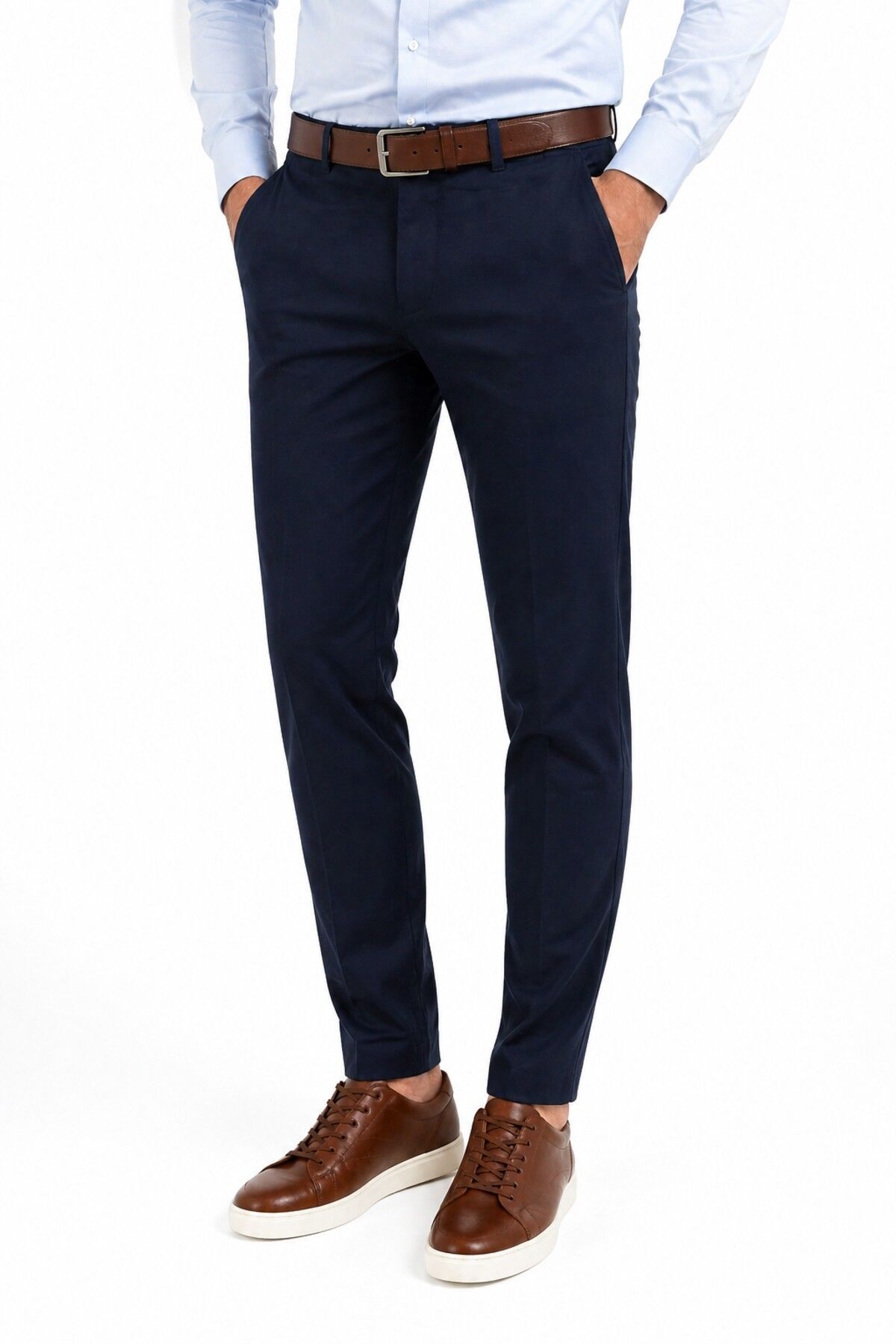 Erkek Kanvas Pantolon Regular Kalıp Yazlık BGL-ST05406 LACİVERT - 54