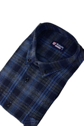 Erkek Pamuklu Kışlık Çift Cepli Kapaklı Gömlek BGL-ST03162