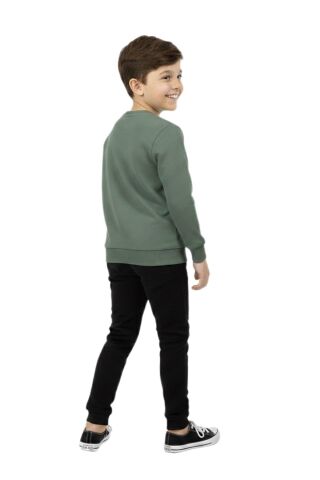 Erkek Çocuk Önü Baskılı Sweatshirt BGL-ST05245 ELMA - 6 YAŞ