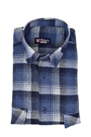 Erkek Pamuklu Kışlık Çift Cepli Kapaklı Gömlek BGL-ST03163