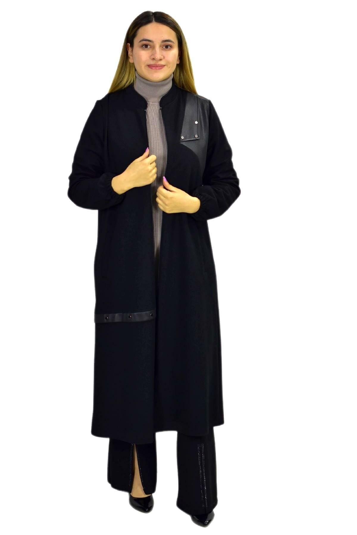 Kadın Kışlık Cepli Fermuarlı Kap Tunik BGL-ST03269