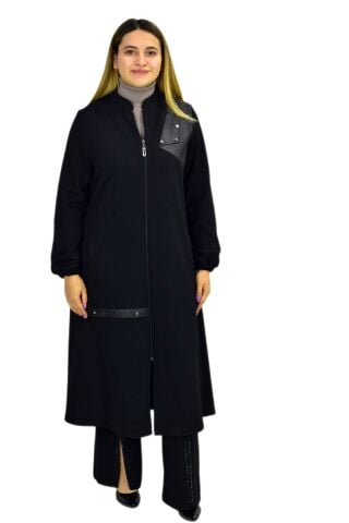 Kadın Kışlık Cepli Fermuarlı Kap Tunik BGL-ST03269