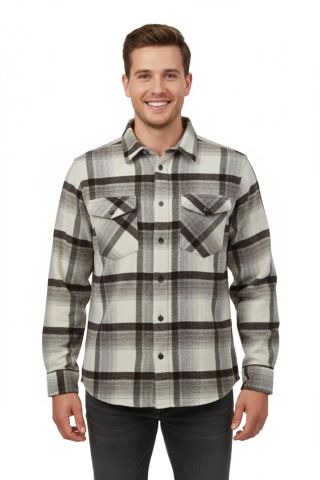 Erkek Kışlık Çift Cep Kapaklı Oduncu Gömlek BGL-ST04930