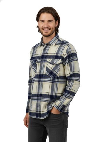 Erkek Kışlık Çift Cep Kapaklı Oduncu Gömlek BGL-ST04930