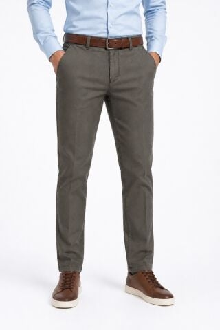 Erkek Kanvas Pantolon Regular Kalıp Yazlık BGL-ST05407 FÜME - 54