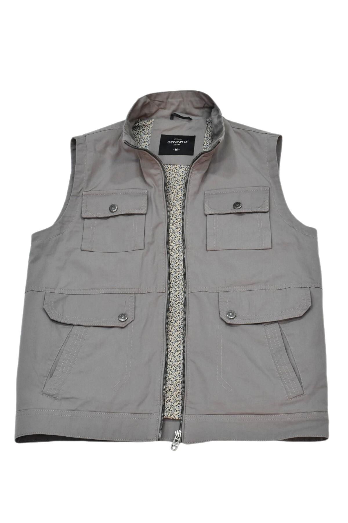 Erkek Spor Avcı Yelek 4492 BGL-ST04730 GRİ - M