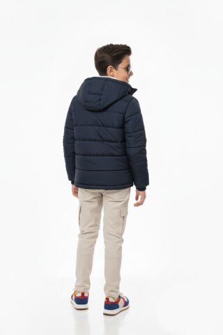 Erkek Çocuk Kapüşonlu Mont BGL-ST04885 LACİVERT - 16 YAŞ