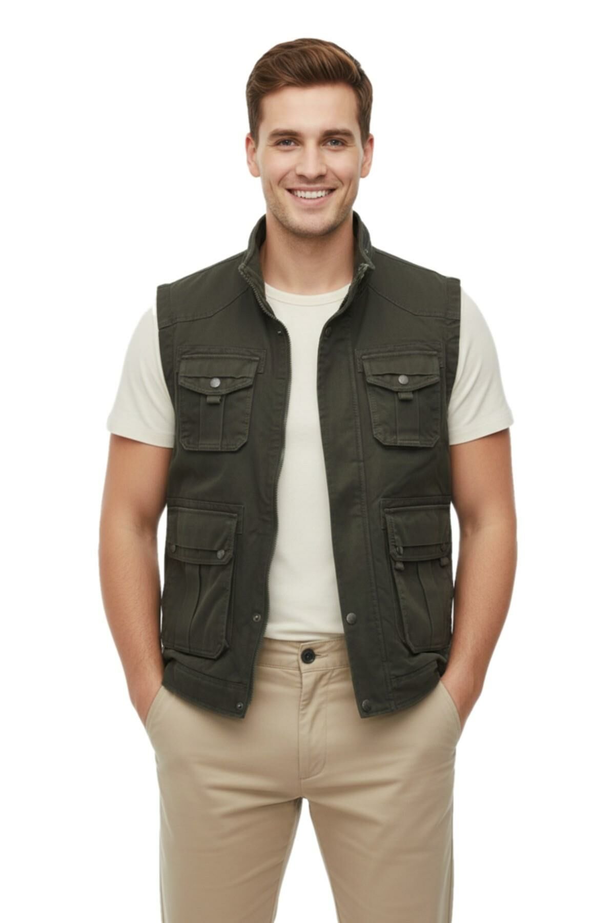 Erkek Kışlık İçi Peluş Spor Avcı Yelek 4100 BGL-ST04996