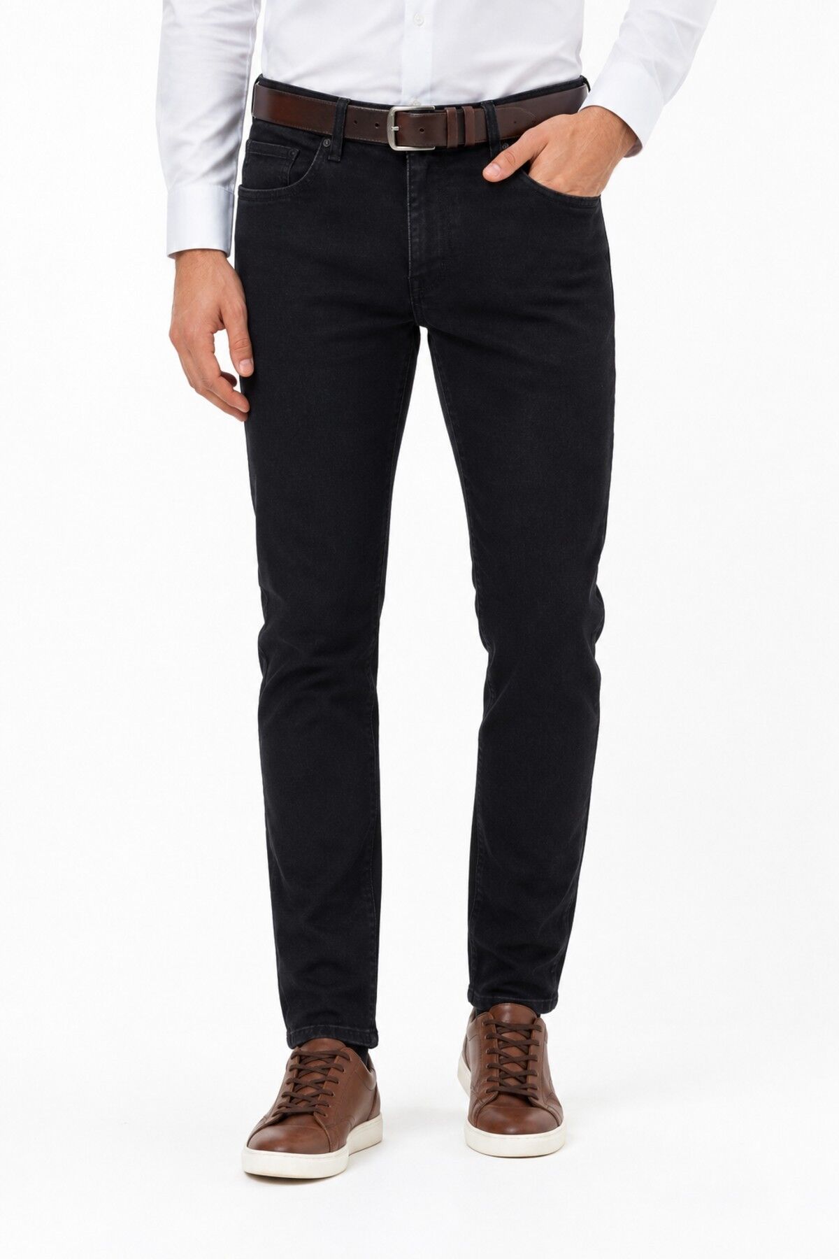 Erkek Regular Fit Jeans Pantolon 320 BGL-ST05454 ANTRASİT - 34