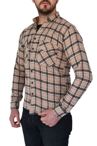 Erkek Kışlık Oduncu Silim Fit Çift Cepli Kapaklı Gömlek BGL-ST02262