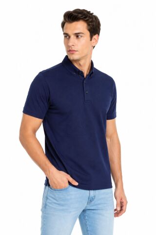 Erkek Polo Yaka Kısa Kollu Tişört Regular Kalıp T6073 BGL-ST05551 HAKİ - L