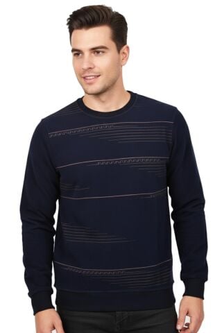 Erkek Sıfır Yaka Sweatshirt BGL-ST04863