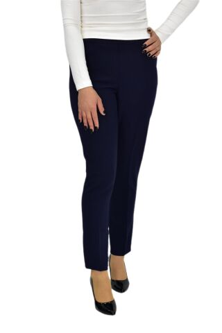 Kadın Paça Puntalı Beli Lastikli Kumaş Pantolon BGL-ST04323 KREM - 44