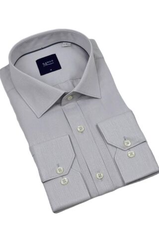 Erkek Klasik Uzun Kol Gömlek 3744 BGL-ST04392 BEJ - L