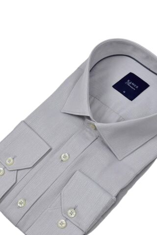 Erkek Klasik Uzun Kol Gömlek 3744 BGL-ST04392 BEJ - L